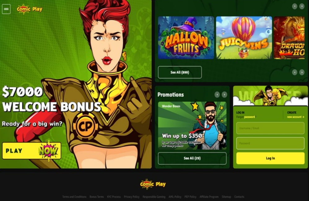 Complete guide to logging in to Comic Play: from registration to the first spin 🎰